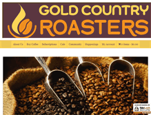 Tablet Screenshot of goldcountryroasters.com